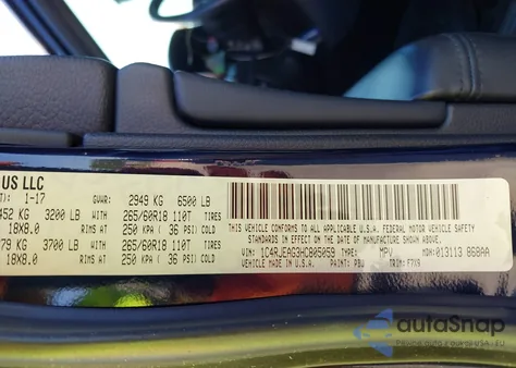 2017 Jeep Grand Cherokee Laredo 4X2 из США, поврежденный, VIN 1C4RJEAG3HC805059